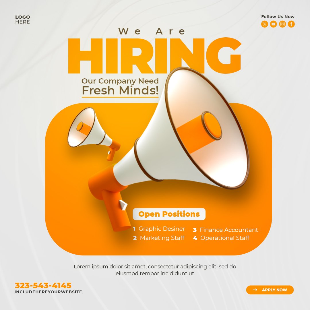 Hiring Fresh Minds